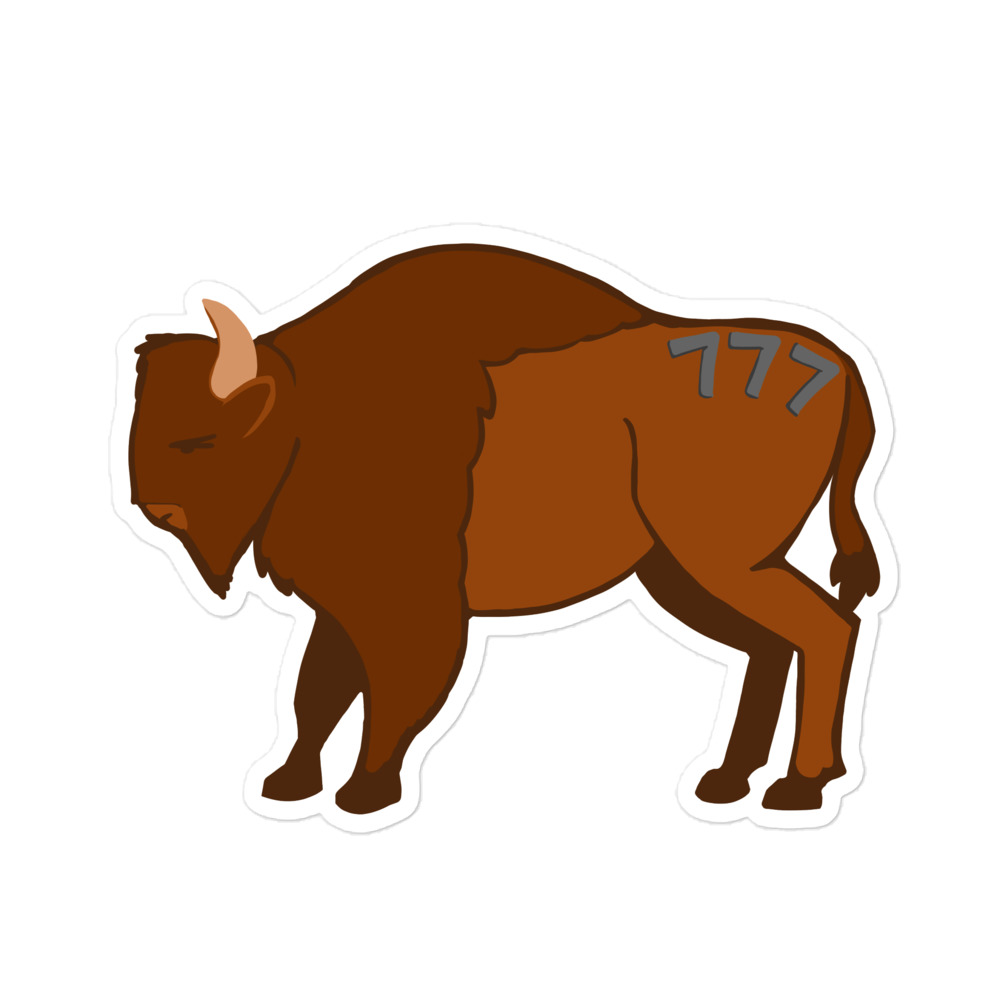 Bison Sticker – 777 Bison